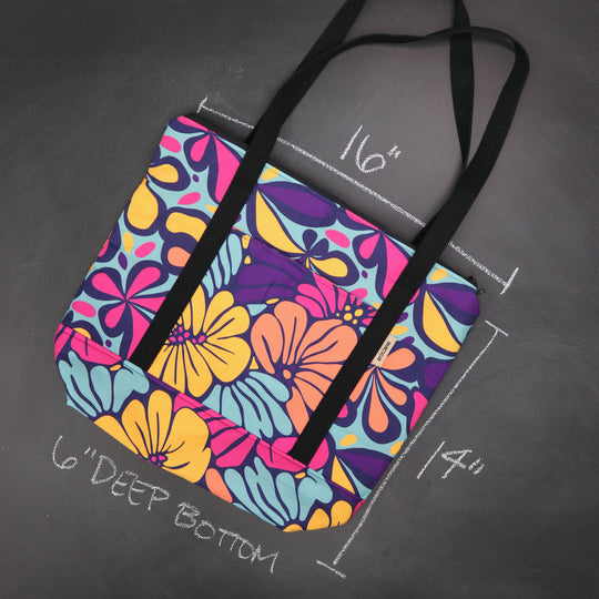 Reversible Hither Thither Tote Bag in Mod Petals