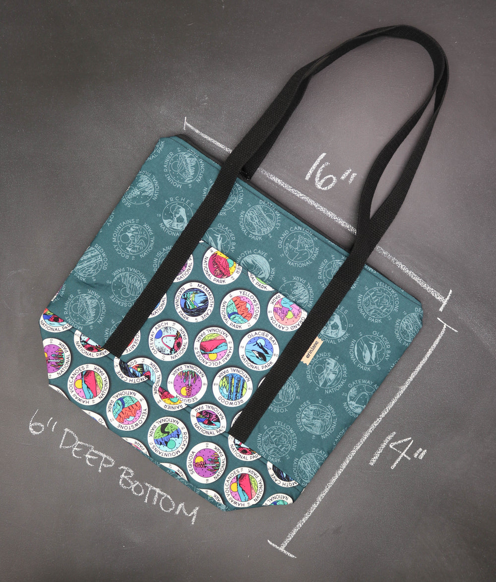 Reversible Hither Thither Tote Bag in Patch Authority