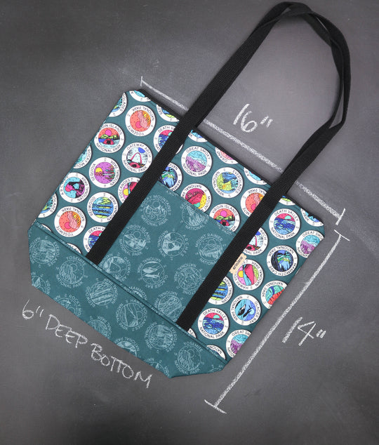 Reversible Hither Thither Tote Bag in Patch Authority