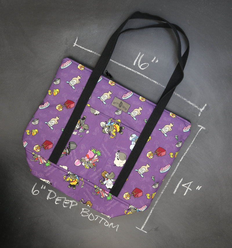 Reversible Hither Thither Tote Bag in Mary Poppins Sheeple