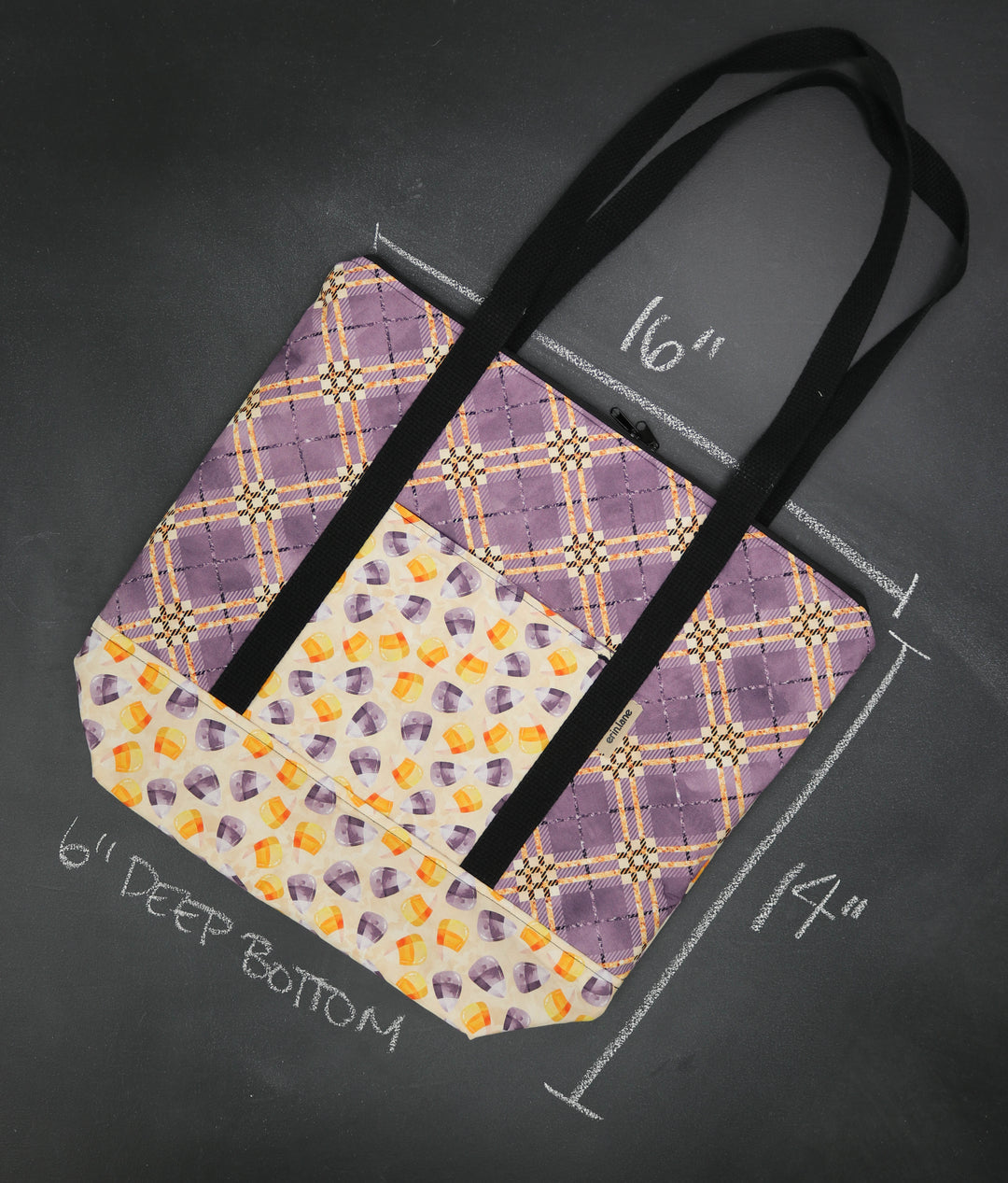 Reversible Hither Thither Tote Bag in Quoth the Raven