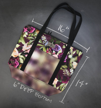 Reversible Hither Thither Tote Bag in Romance Floral