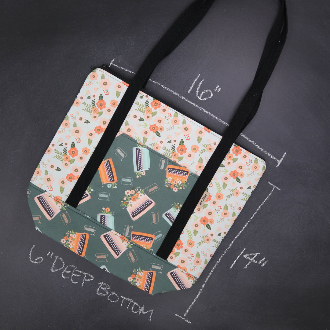 Reversible Hither Thither Tote Bag in Blossom Draft