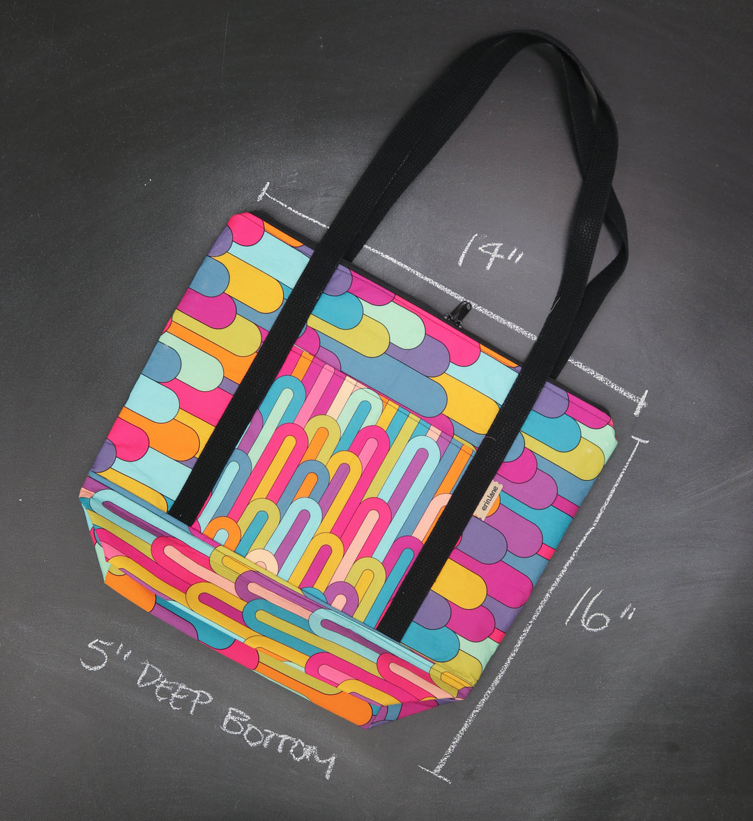 Reversible Hither Thither Tote Bag in Uptown Skyline