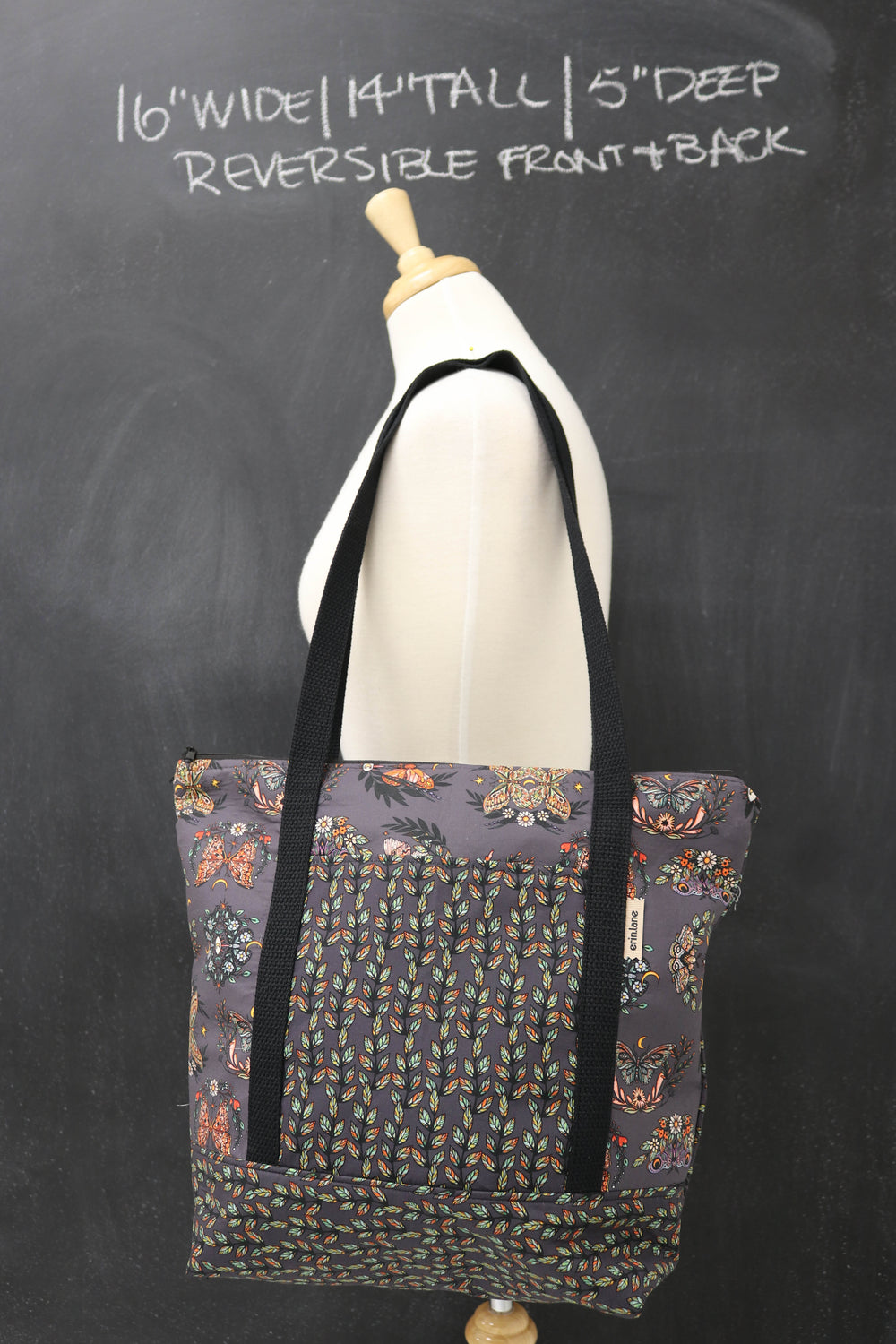 Reversible Hither Thither Tote Bag in The Witching Hour