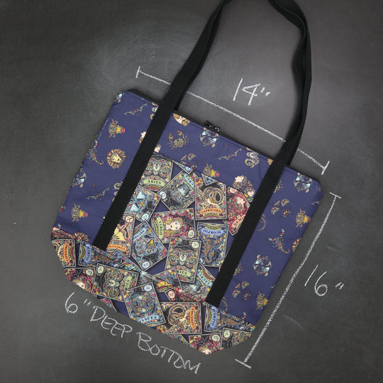 Reversible Hither Thither Tote Bag in Zodiac Deck