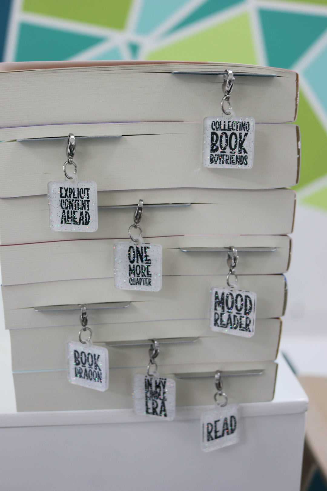 Phrase Charm Bag and Bookmark Embellishment