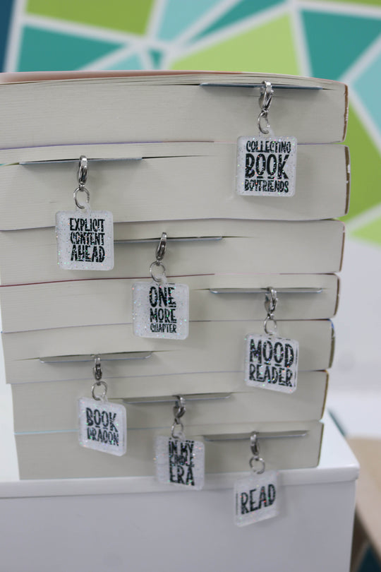 Phrase Charm Bag and Bookmark Embellishment