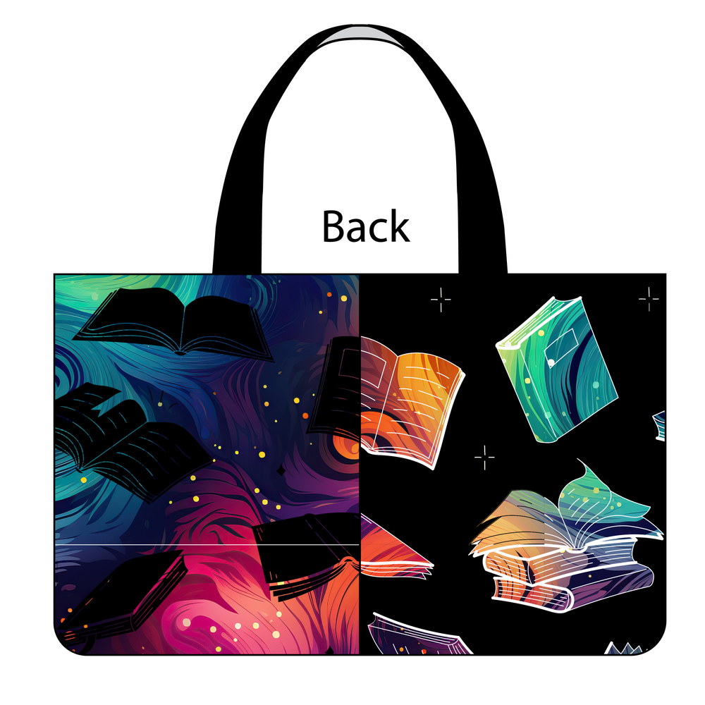 Side Kick Tote Bag in Ink and Ether