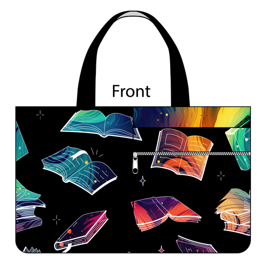 Side Kick Tote Bag in Ink and Ether