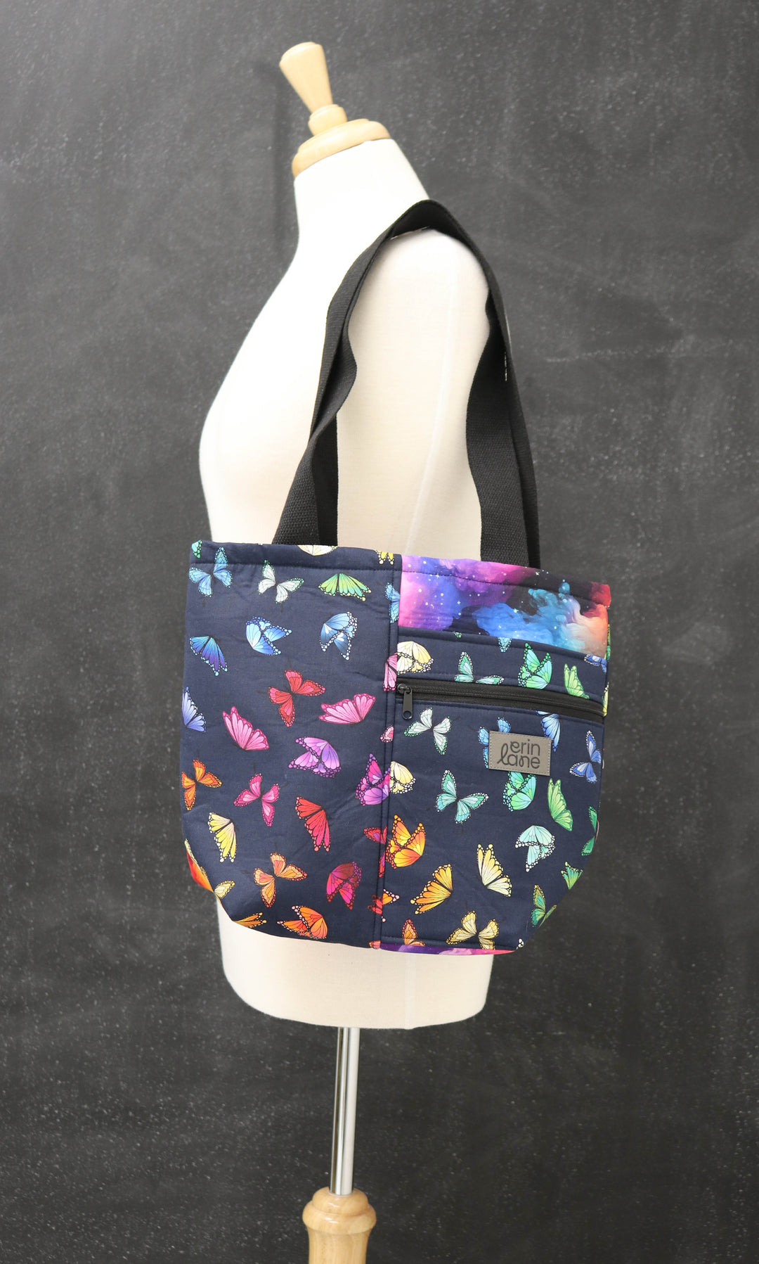 Side Kick Tote Bag in Butterfly in the Sky