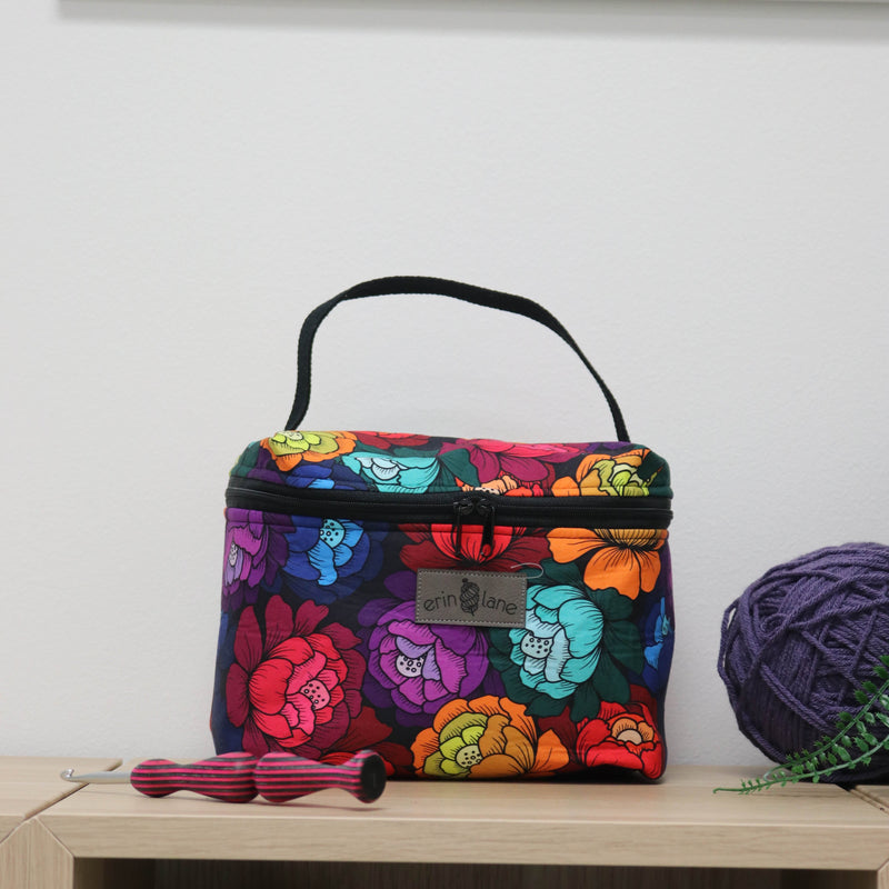 Zip Your Lid Train Case in Prismatic Petals