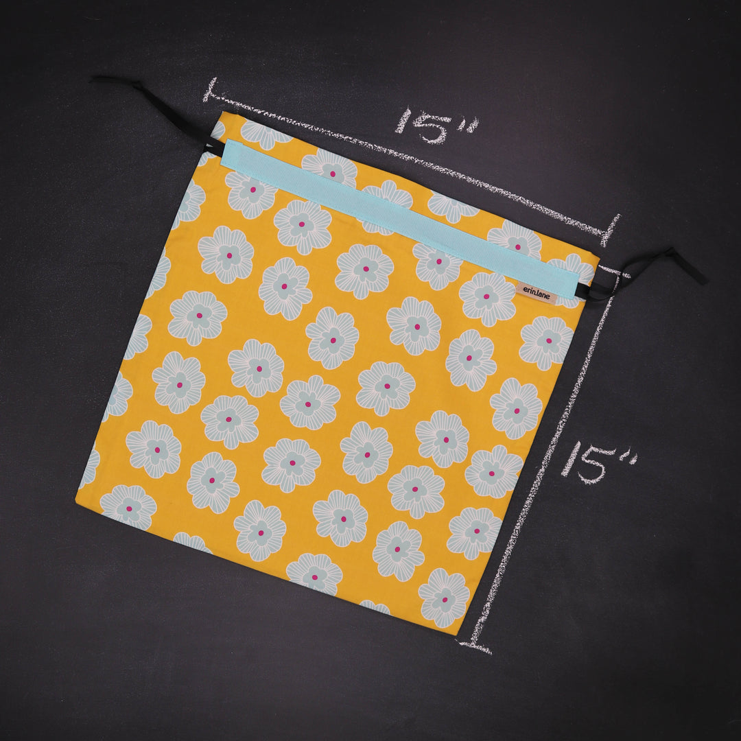 Large Drawstring Bag in Sunshine Sands