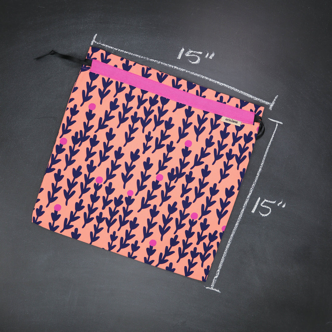 Large Drawstring Bag in Undertow