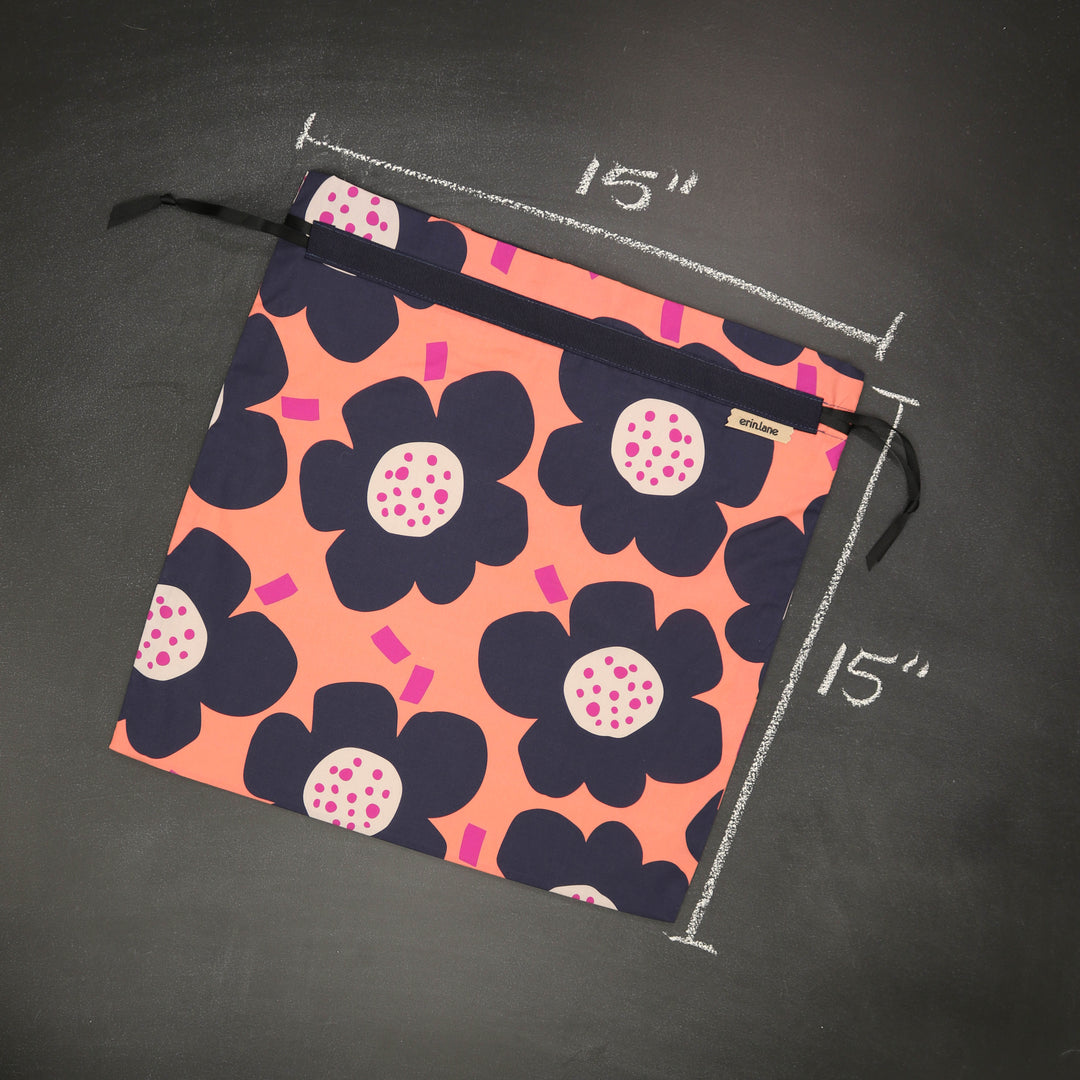 Large Drawstring Bag in Catch a Wave