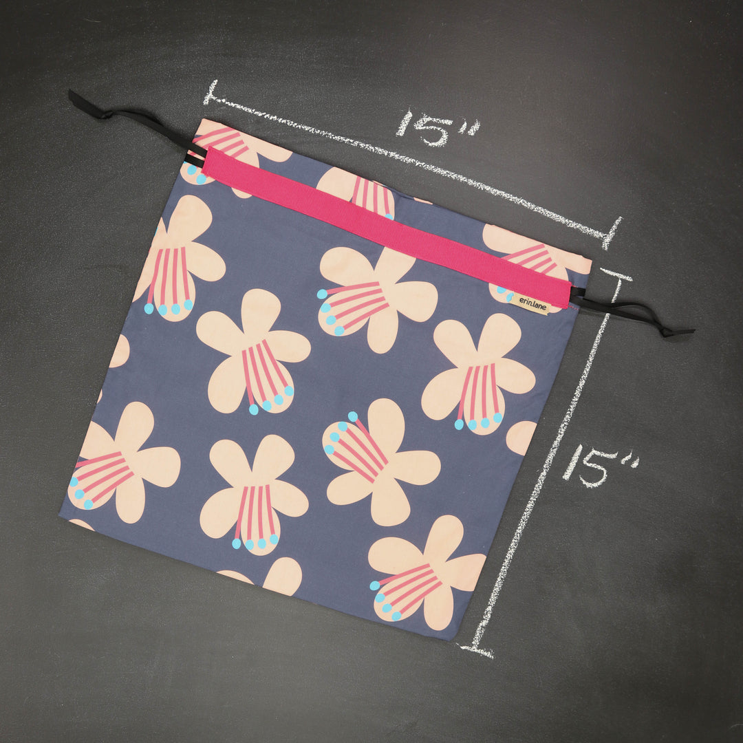 Large Drawstring Bag in Yacht Club