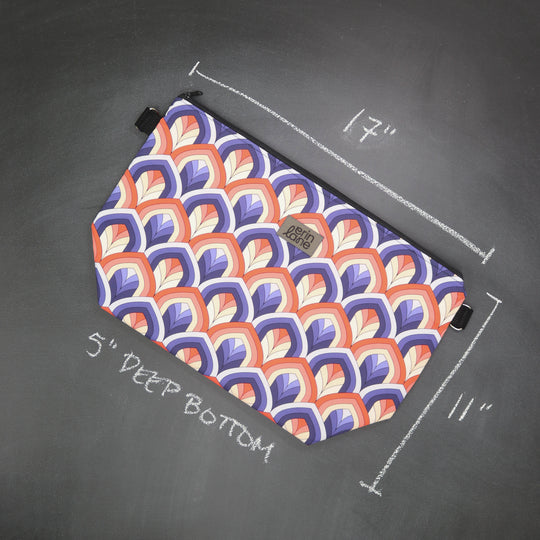 Large Zip Top Crossbody Tote Bag in Firelight at the Speakeasy