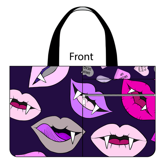 Side Kick Tote Bag in Love Bites