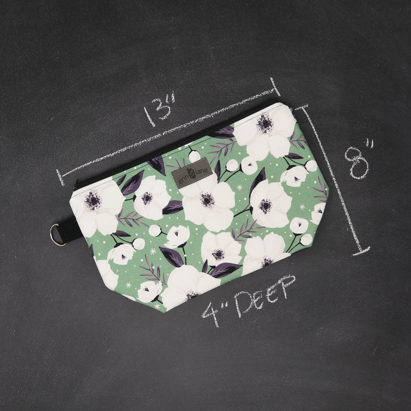 Medium Zip Top Project Bag in Fraser Floral