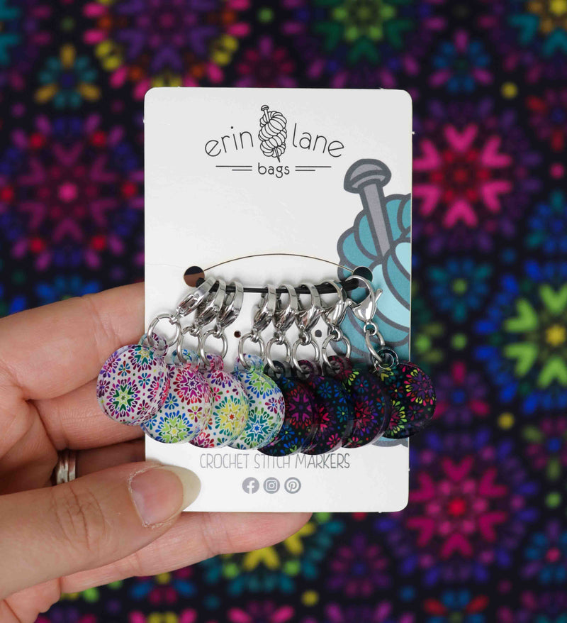 Crochet Stitch Marker Set in Captivating Kalos