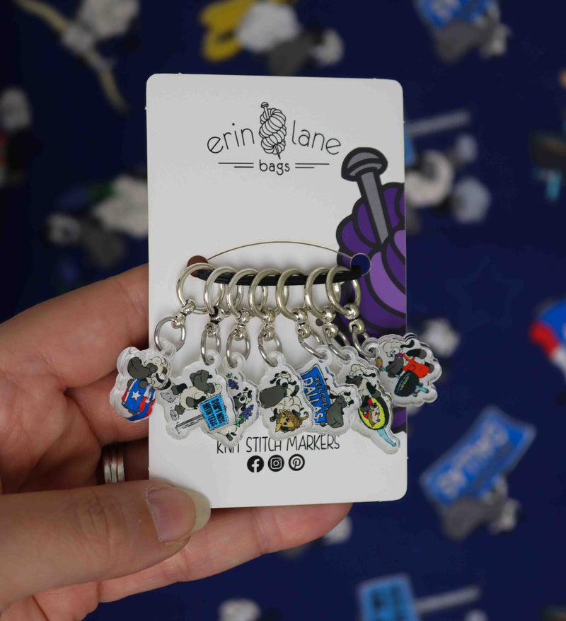 Knitting Stitch Marker Set in DFW 2024 Sheeple