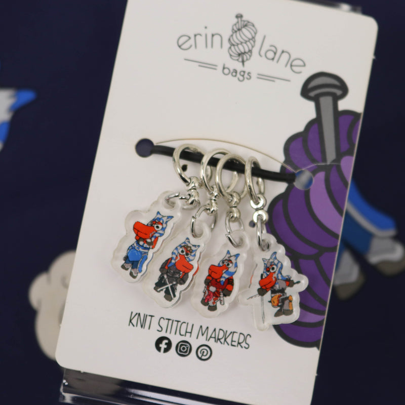 Knit Stitch Marker Set in Ashoka Tano Sheeple