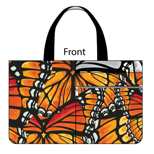 Side Kick Tote Bag in Flight of the Monarch