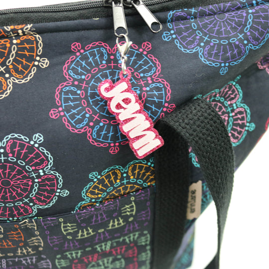 Stacked Acrylic Name Charm