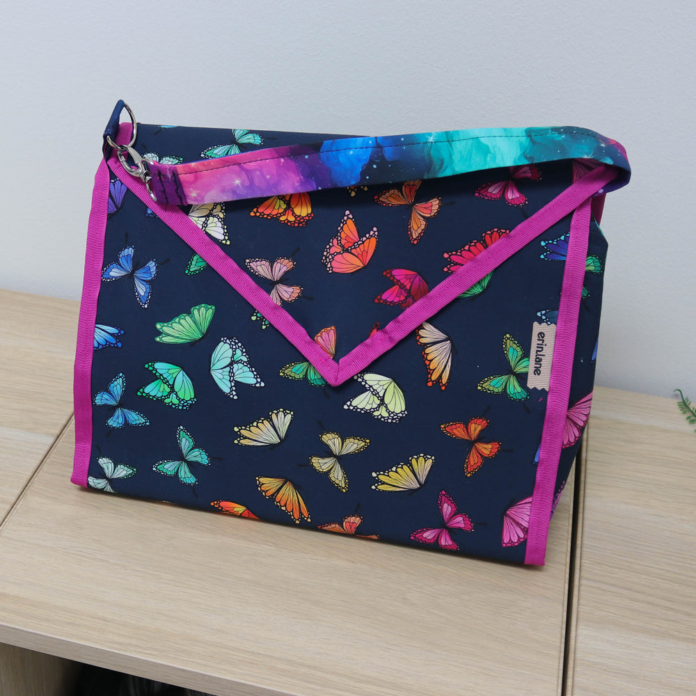 Carry Onward All in One Project Tote in Butterfly in the Sky
