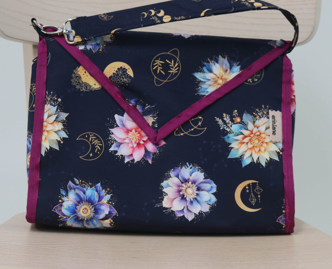 Carry Onward All in One Tote Bag in Moonflower Phases