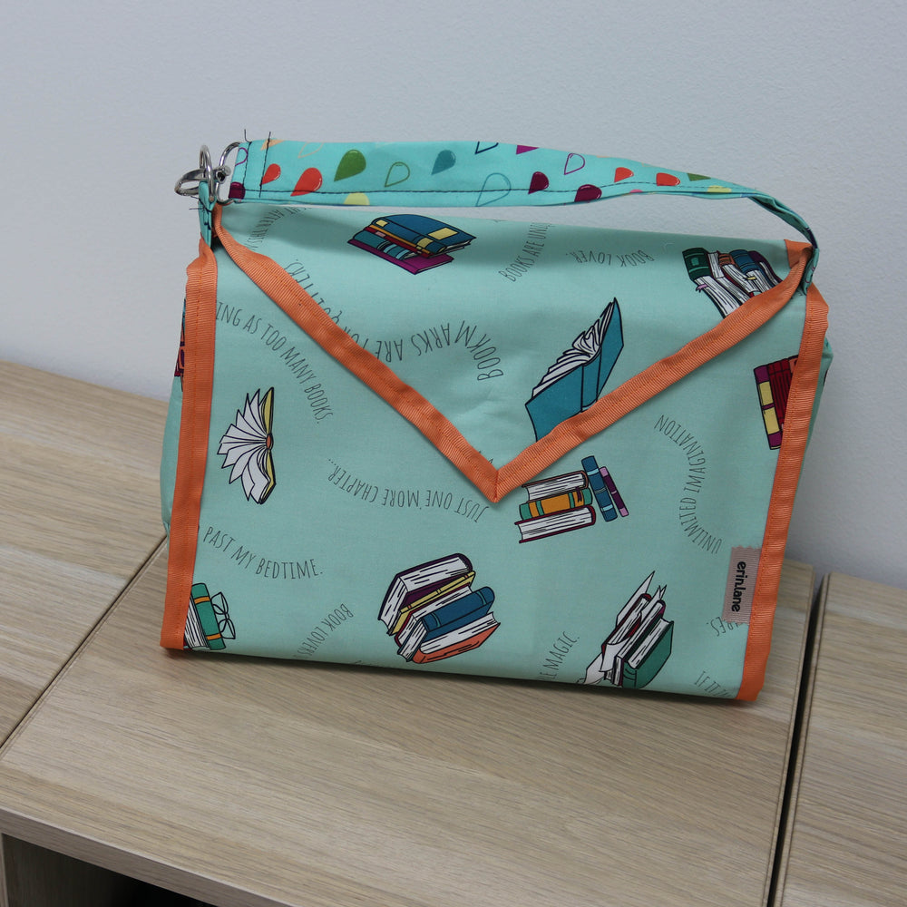 Carry Onward All in One Project Tote in It's Raining Books