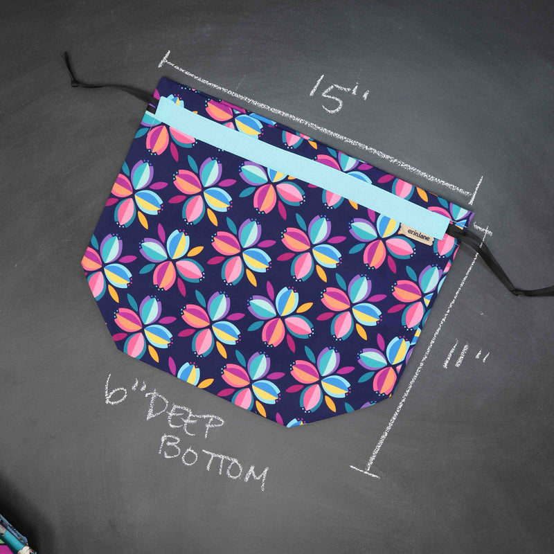 OOPS Project Bag in Cardinal Blooms