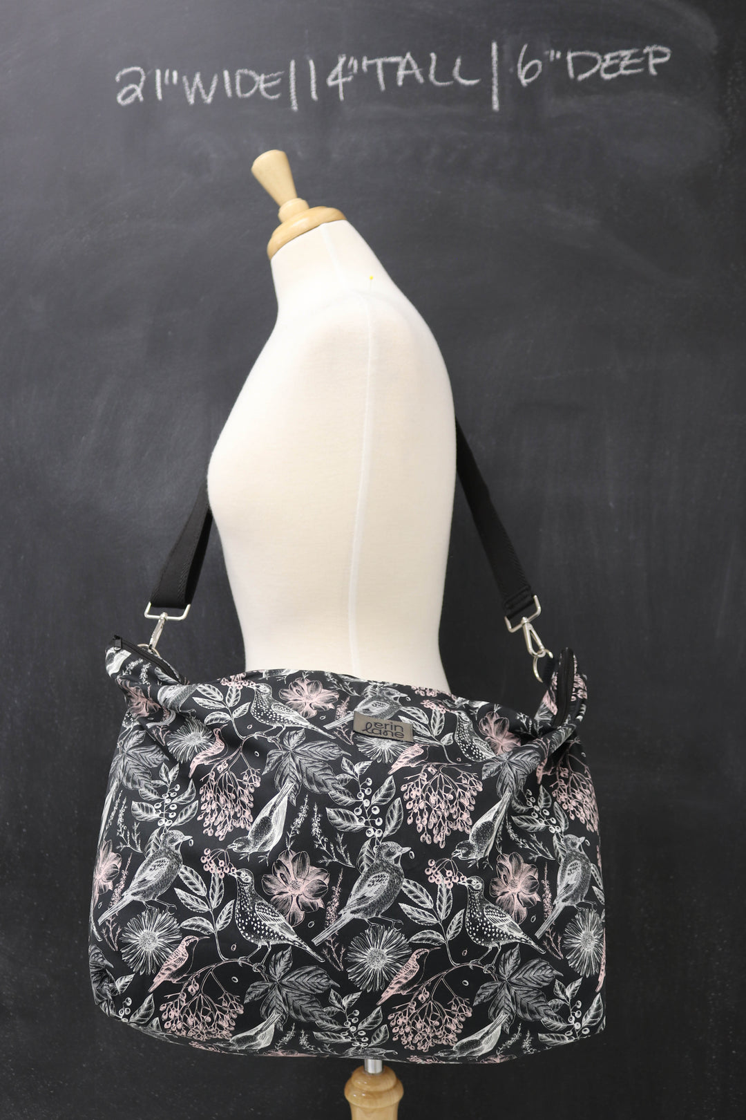 Out and About Oversized Crossbody Sling Bag in Undying Devotion