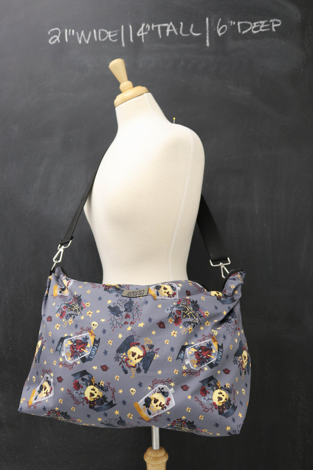 Out and About Oversized Crossbody Sling Bag in Be Still My Beating Heart