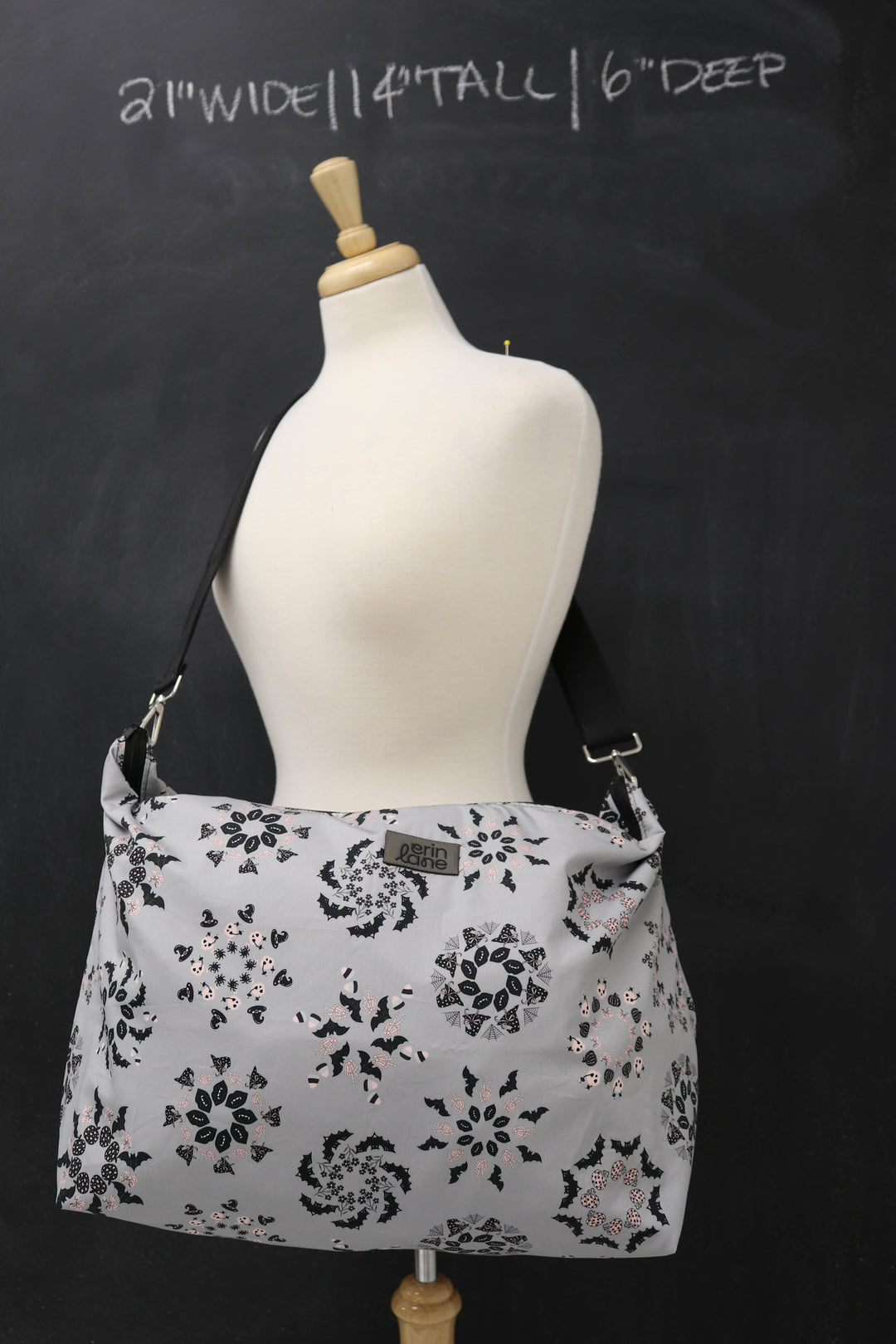 Out and About Oversized Crossbody Sling Bag in Sugarplum Nightmares