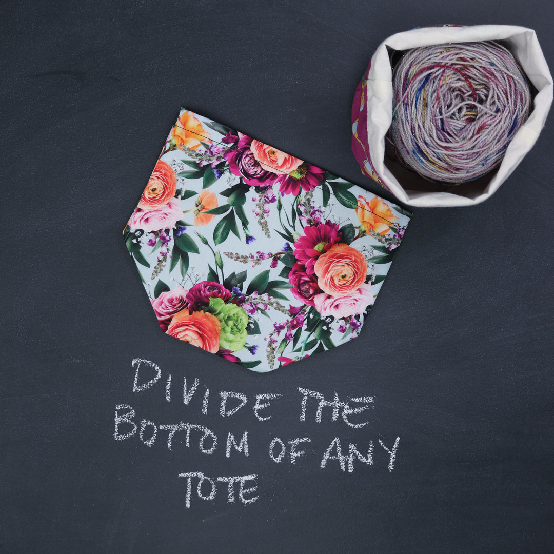 Project Pal Yarn Bowl and Tote Divider in What's Up Buttercup