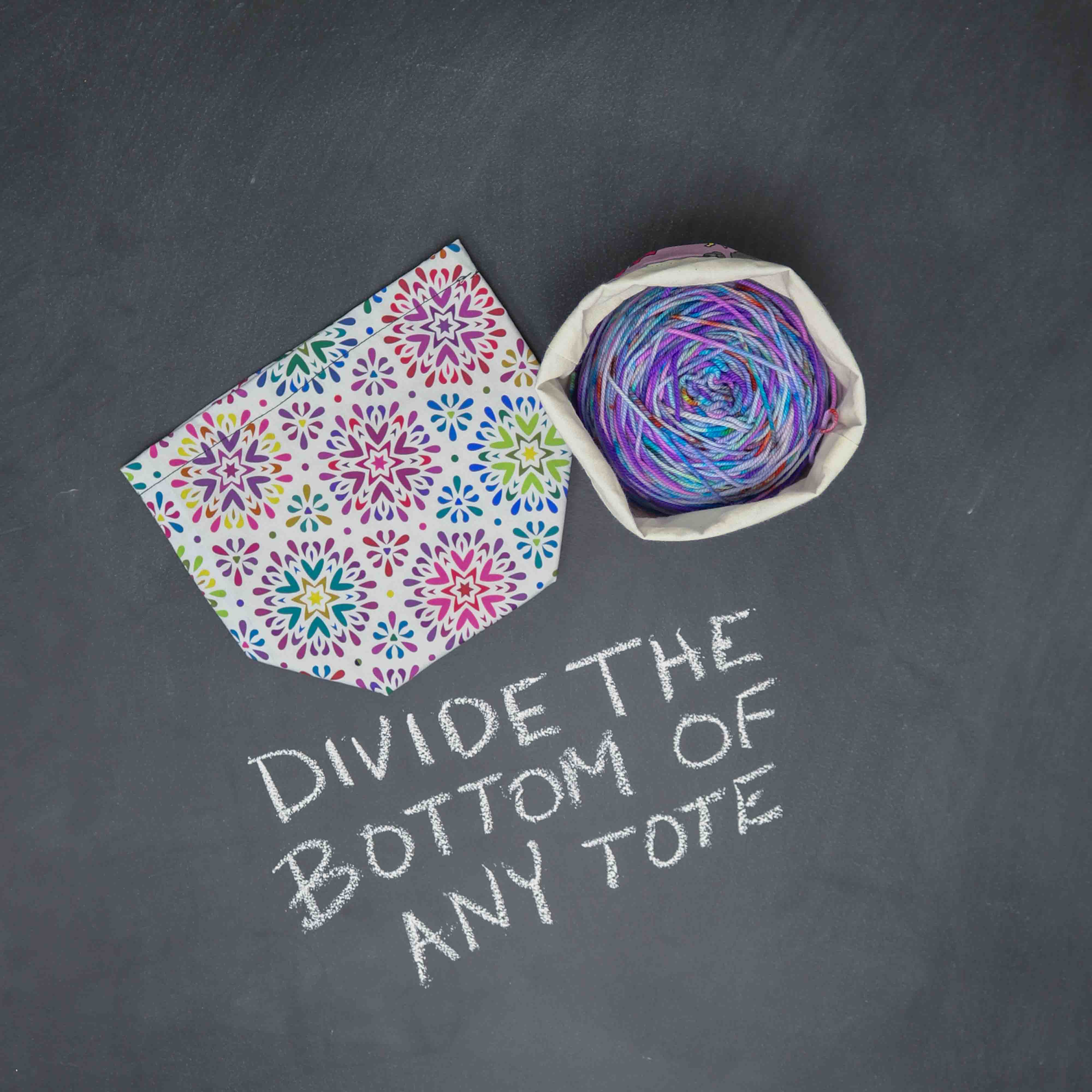 Project Pal Yarn Bowl Knitting & Crochet Yarn Organizer for Totes