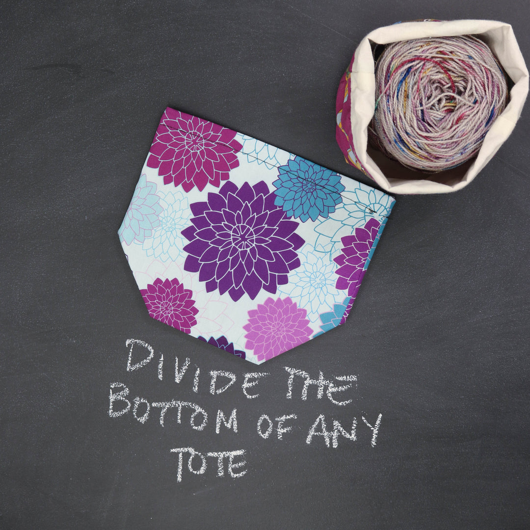 Project Pal Yarn Bowl and Tote Divider in Meet Me at Midnight