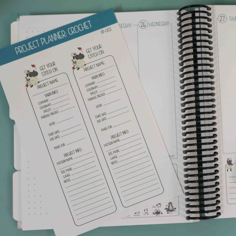 Functional Planner Sticker Crochet Project Planner