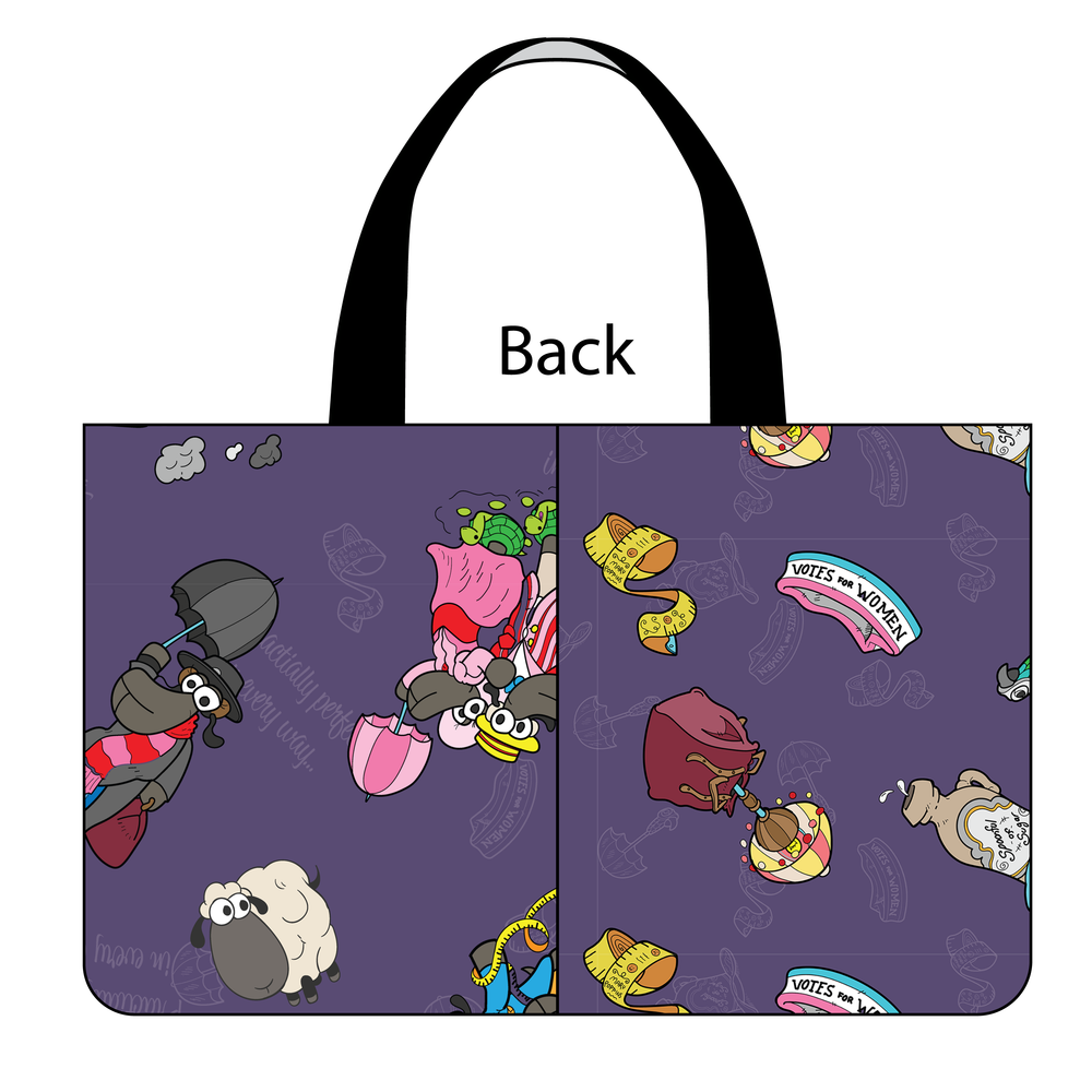 Side Kick Tote Bag in Mary Poppins Sheeple