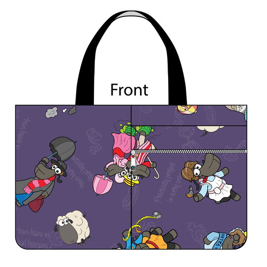 Side Kick Tote Bag in Mary Poppins Sheeple
