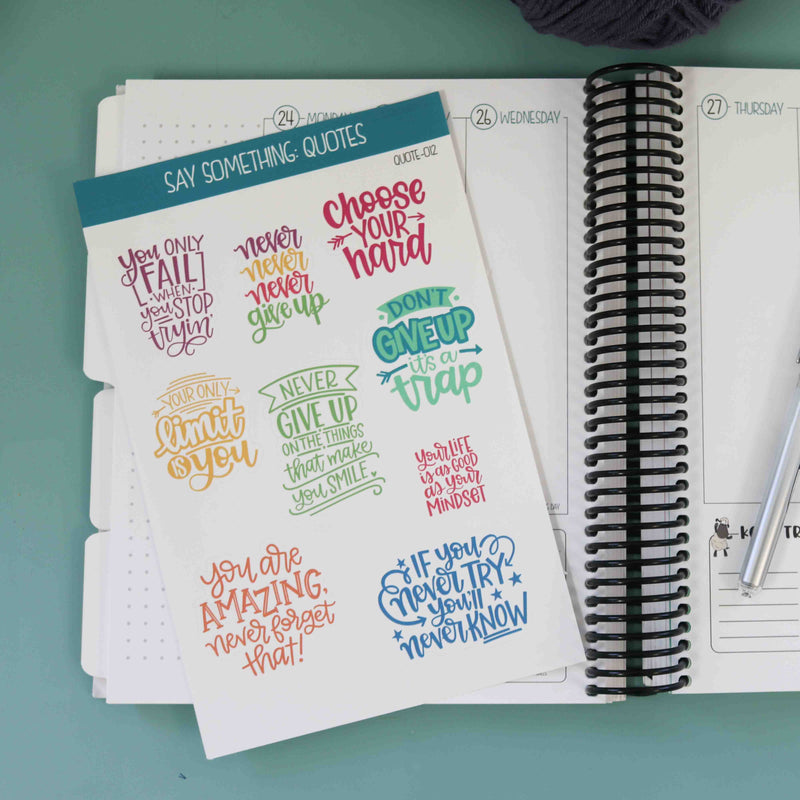 Functional Planner Stickers Quotes 12