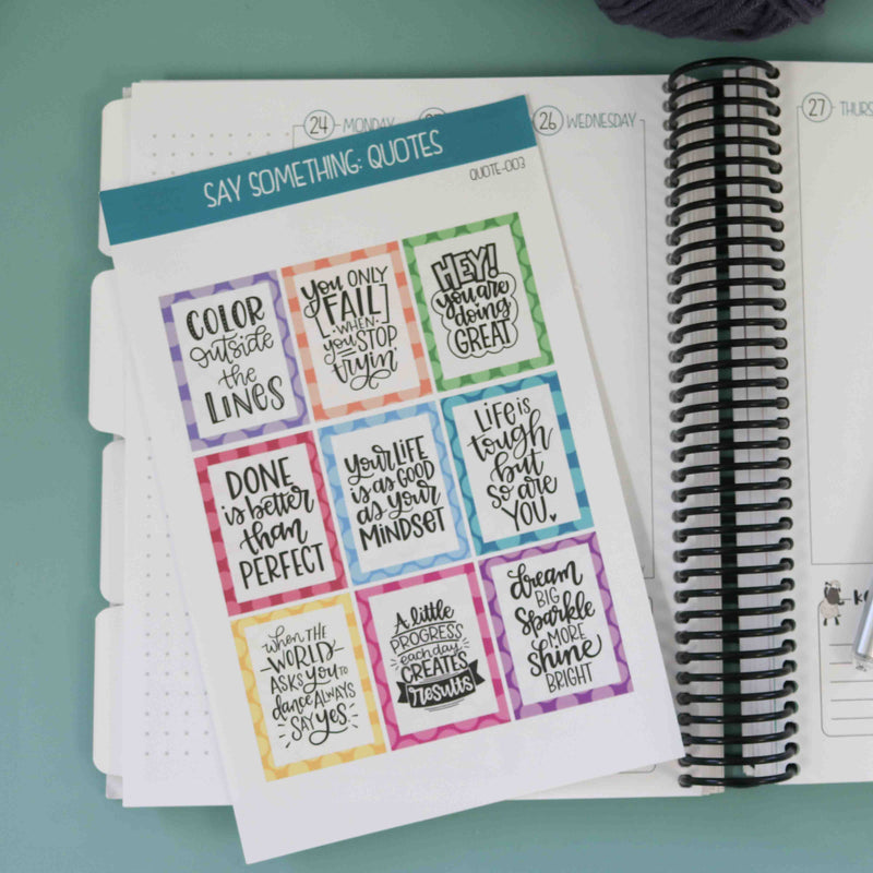 Functional Planner Stickers Quotes 3