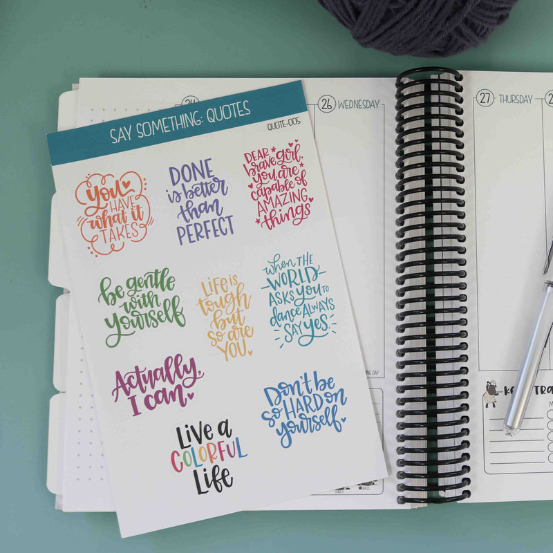 Functional Planner Stickers Quotes 5