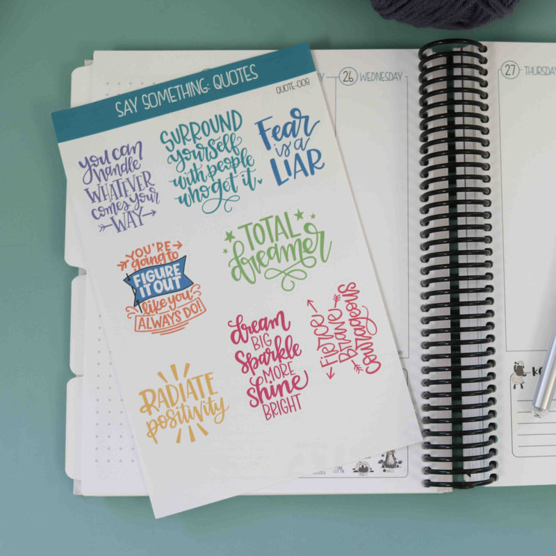 Functional Planner Stickers Quotes 8