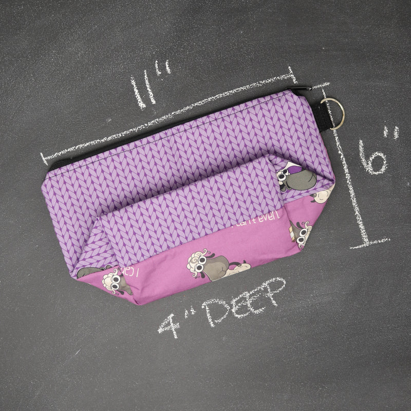 Small Zip Top Project Bag in Demi "I Can&