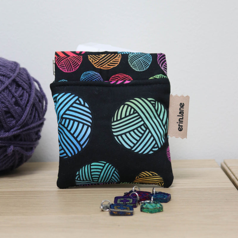 Keep It Snappy Notions Pouch in Watercolor Yarn