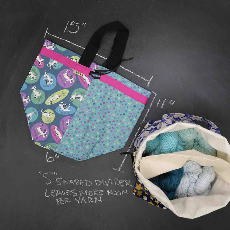 Super Twofer Project Tote Bag in Downward Dog