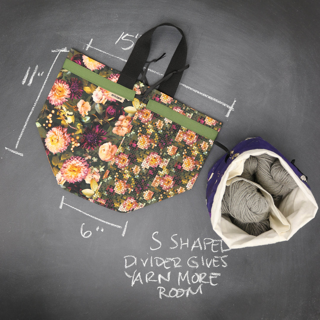 Super Twofer Project Tote Bag in Forget Me Never