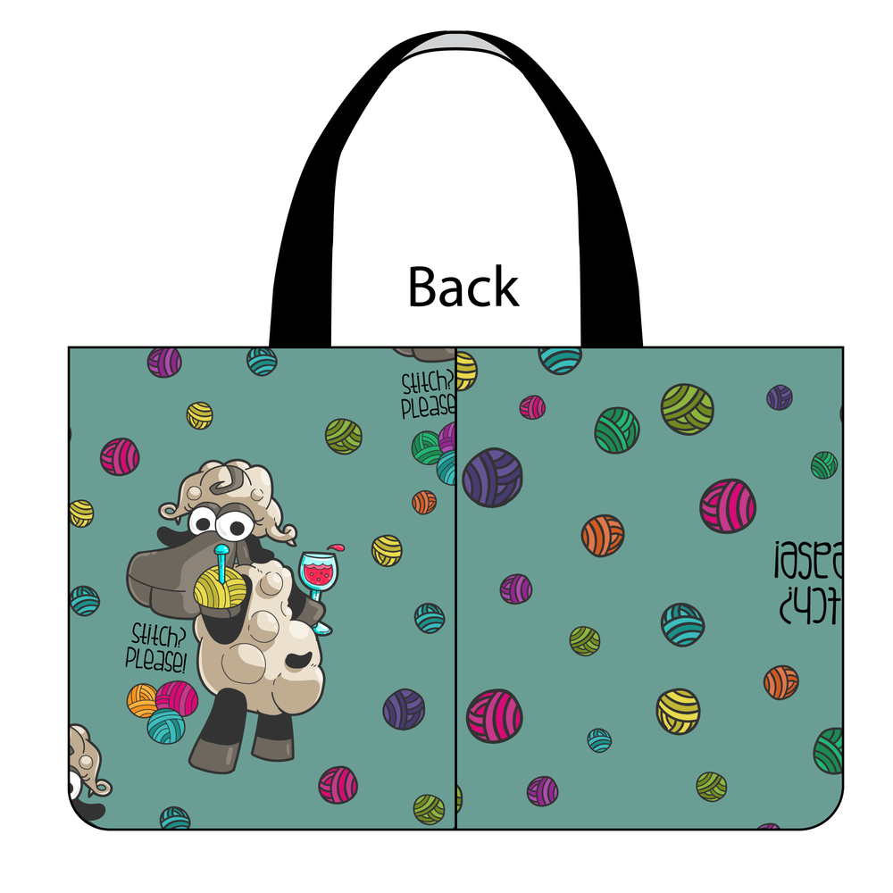 Side Kick Tote Bag in Demi "Stitch, Please."